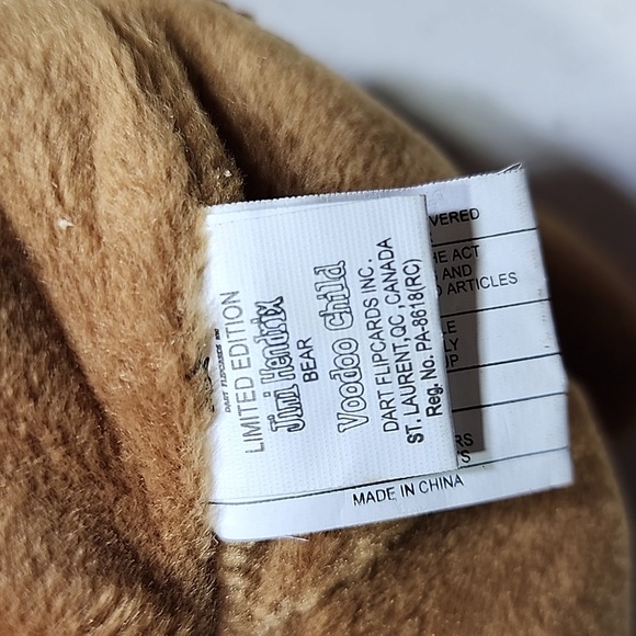 Jimi Hendrix Limited Edition VOODOO CHILD Bear - Picture 8 of 10